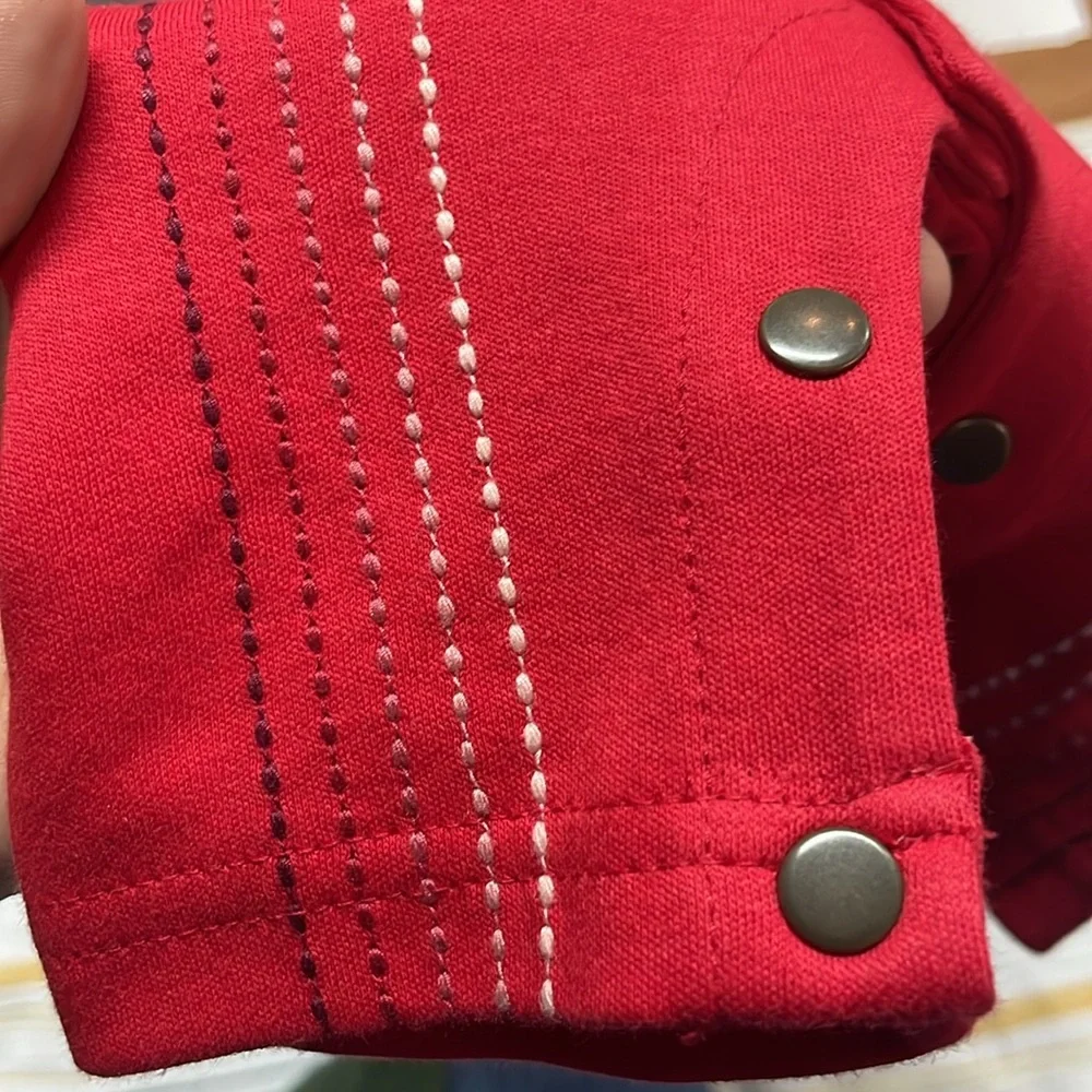 L'ovedbaby Red Short-Sleeve One-Piece Romper